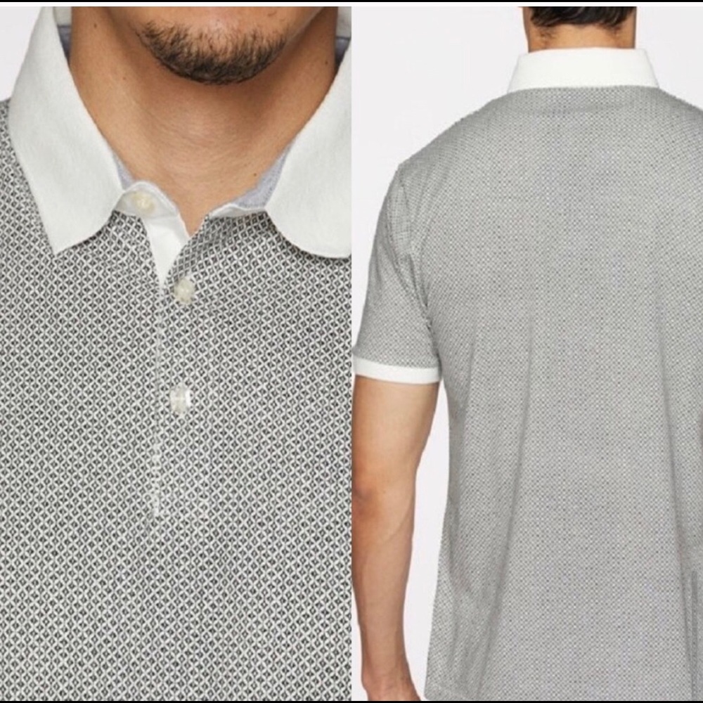 NWT Mens Polo White Collar Trim - Picture 7 of 7